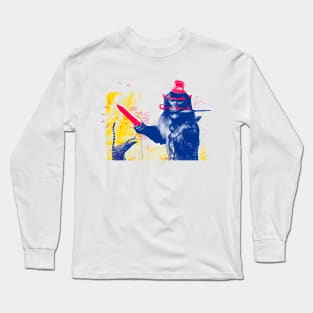 Absurd Monkey with a Knife Long Sleeve T-Shirt